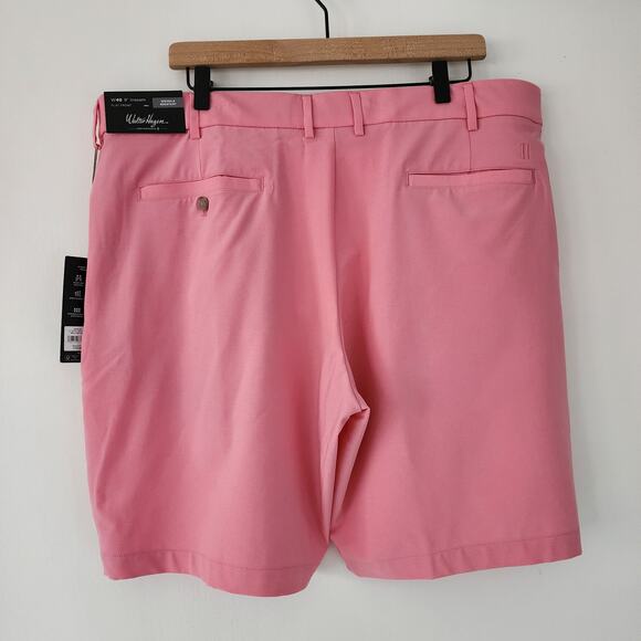 NEW Walter Hagen Micro Lines pink golf shorts wrinkle resistant mens size 40 - Picture 3 of 5